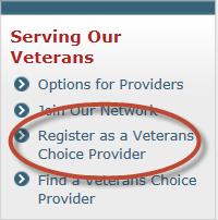 Provider Participation If you or your organization is interested in serving veterans under VCP as a