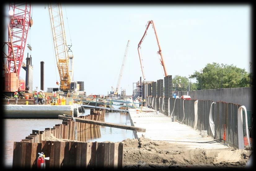 Completion of the floodwall at Williams Boulevard Completion of the