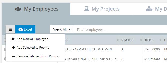 Status will indicate if they are: This will list all of the employees that are or have been in your department.