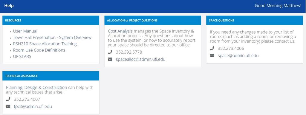 This link will only be activated once ALL projects and pending space requests have been cleared for the department that you are certifying for.