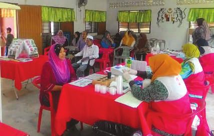 As the journey to these towns covered around 100 kilometres or more, the team led by Puan Siti Afiah Bte Zulkifli had to put up overnight at the largest of these towns Kulim.
