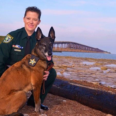 On May 11th members of the agency got together on Big Pine Key to visit with K9 Tracer on