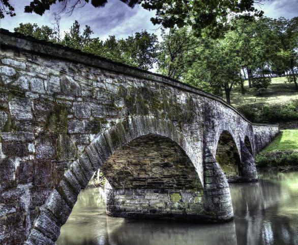 The Lower Bridge spans Antietam Creek on Antietam National Battlefield, Md. Today it is referred to as Burnside s Bridge for MG Ambrose E.