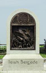 The memorial to the Union s Irish Brigade honors soldiers who fell in the battle of Bloody Lane.