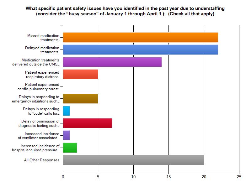 What specific patient safety issues have you identified in the past year