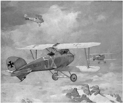 most famous German pilot was Baron von Richthofen (The Red