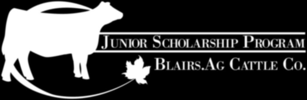 JUNIOR SCHOLARSHIP PROGRAM BLAIRS.AG CATTLE CO. Navigating Your Future with the Blairs.Ag Scholarship Program We are very proud to launch the Blairs.Ag Junior Scholarship program.
