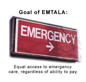 2003 Origin of EMTALA EMTALA started out as a four-page section in the 1986 Consolidated Omnibus Budget Reconciliation Act (COBRA). IMAGE: 2003.