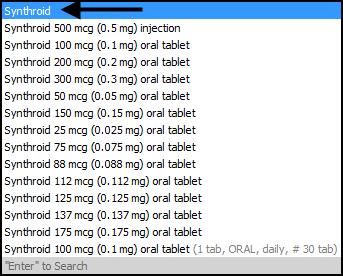 If you don t know the dose, route and frequency of the medication the patient is taking: Choose the primary drug name.