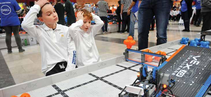 parents that drives us forward. We would like to see every school in the country have the opportunity to participate in the Vex Robotics program.