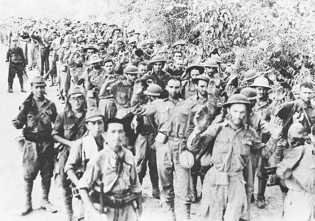 eating horses, disease 2. MacArthur forced to leave by President promised to return Bataan Death March 1.