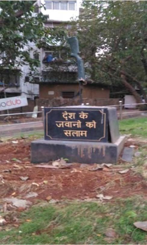 The Rejuvenation of Amar Jawan Monument in Borivali Lieutenant Shreekant Bhende (Retd) permission required maneuvering through the maze of the municipal bureaucracy and the political establishment.