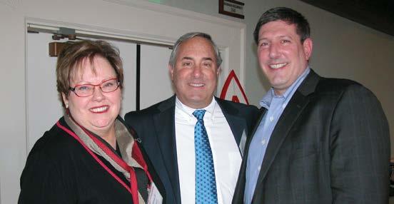 Iron Phi Jane H. Gilbert, ALS Association President/CEO, Chris Lapple, and Chris Brussalis.