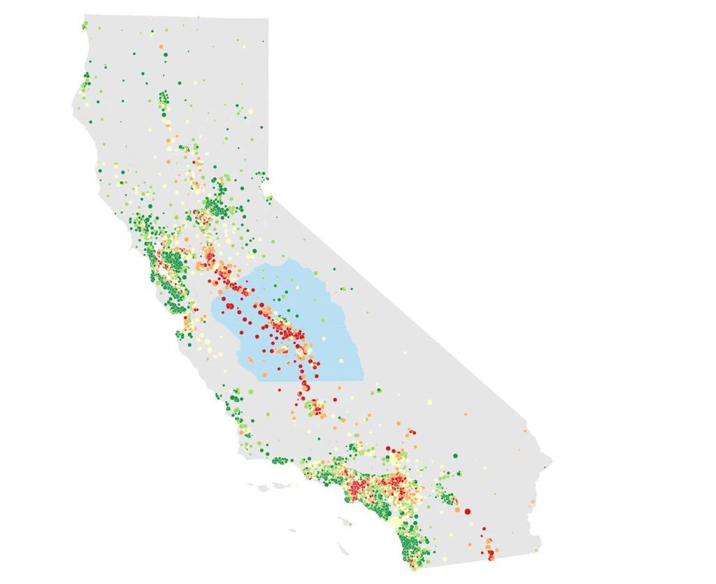 California s Central Valley The Central Valley is faced with the