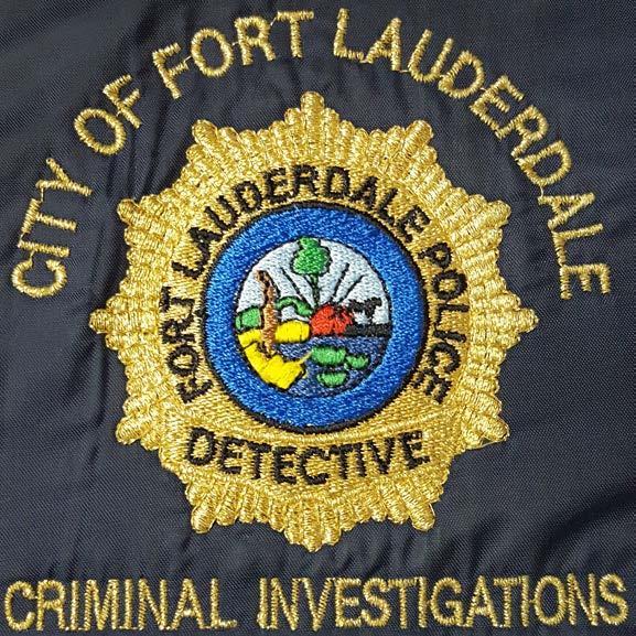 APPENDIX VI EXAMPLE OF APPROVED LOGO FOR PULLOVER SHIRTS CITY OF FORT LAUDERDALE POLICE DEPARTMENT INVESTIGATIONS BUREAU CITY OF FORT LAUDERDALE POLICE DEPARTMENT FINANCE DIVISION CITY OF
