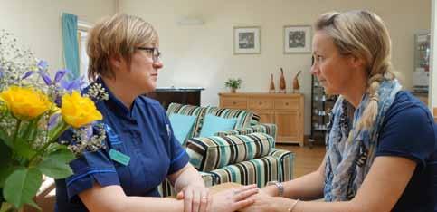 Following our ethos of holistic care, our aim is to provide specialist care and support which is totally patient centred, responding to each person s particular needs to achieve the best quality of