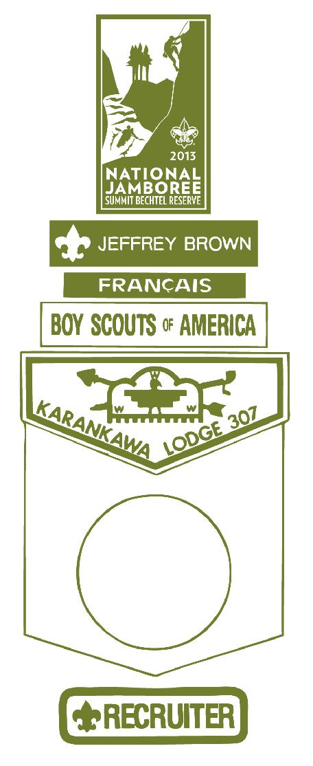 Boy Scout/Varsity Uniform Inspection Sheet 30 pts Merit Badge Sash n If worn, merit badges are attached to front (and back, if needed) of sash.