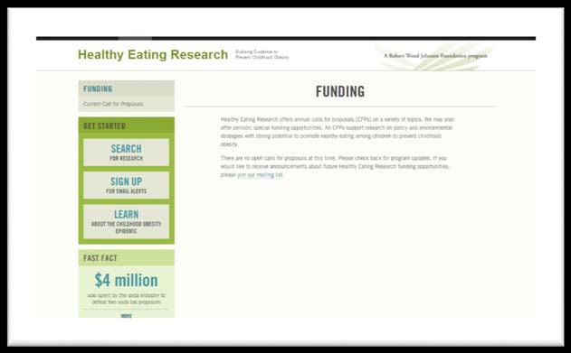 Pre-Application Resources Today s webinar HER website www.healthyeatingresearch.