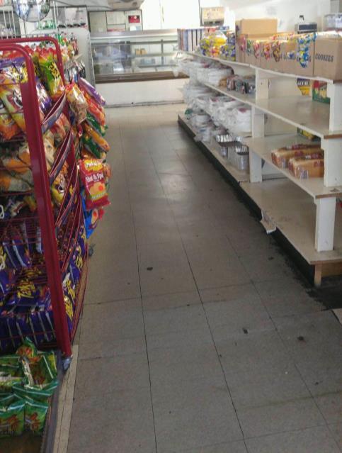 The store is struggling to stay in business Chips, candy, and pastries are among the only foods