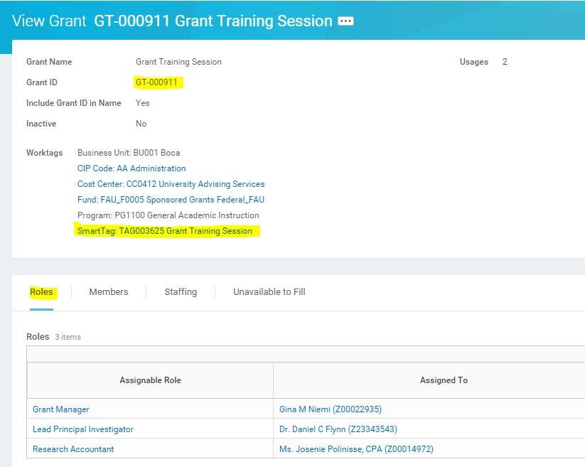 Grants Training Session Boca Campus 12/15/2015 The SmartTag is used to expend funds on a grant