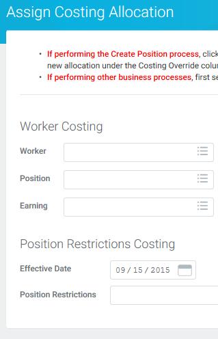 GRANT FUNDED POSITIONS REQUIRING A SEPARATE COSTING ALLOCATION FOR EMPLOYEE ALLOWANCES: Select the appropriate Worker, Position, and Earning (Phone