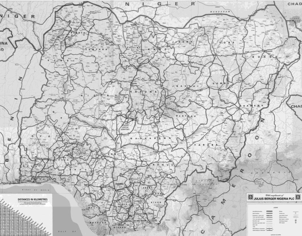 MAP OF NIGERIA SHOWING LOCATIONS OF PIPELINE PPP PROJECTS KADU NA-KANO DUAL CARRIAGEWAY ABUJA-KADUNA DUAL CARRIAGEWAY RIVER NIGER BRIDGE AT NUPEKO BRIDGE OVER RIVER BENUE