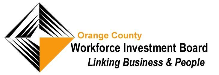 ORANGE COUNTY REGIONAL WORKFORCE & ECONOMIC DEVELOPMENT NETWORK Wednesday, October 9, 2013