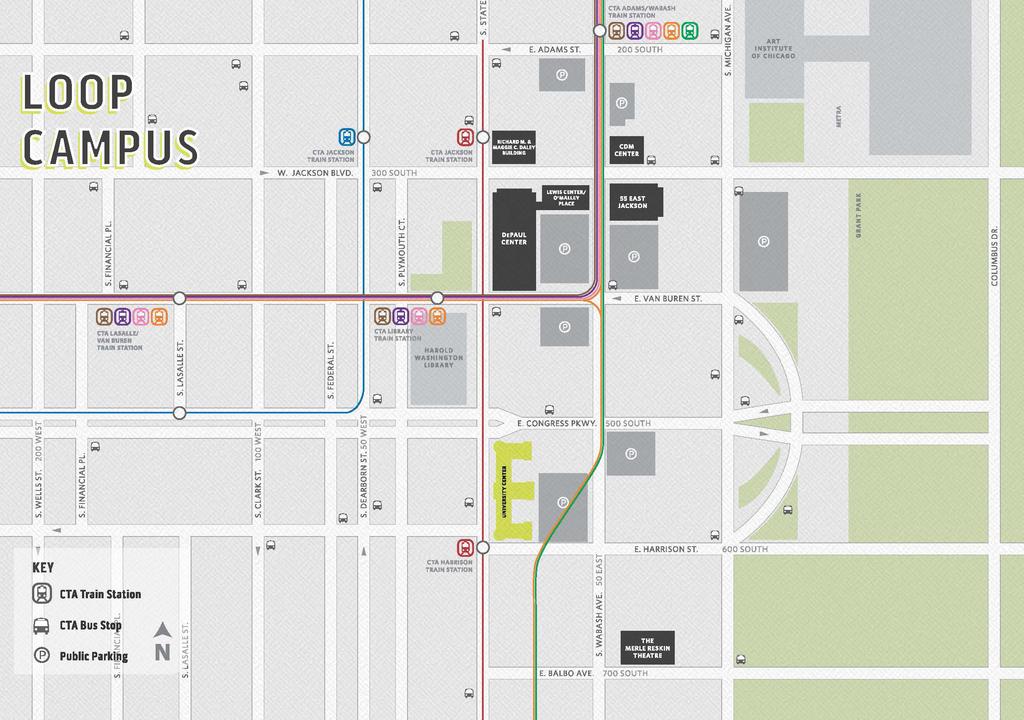 university center (loop) campus map Find details about move-in day on page 6 and at go.depaul.edu/movein.