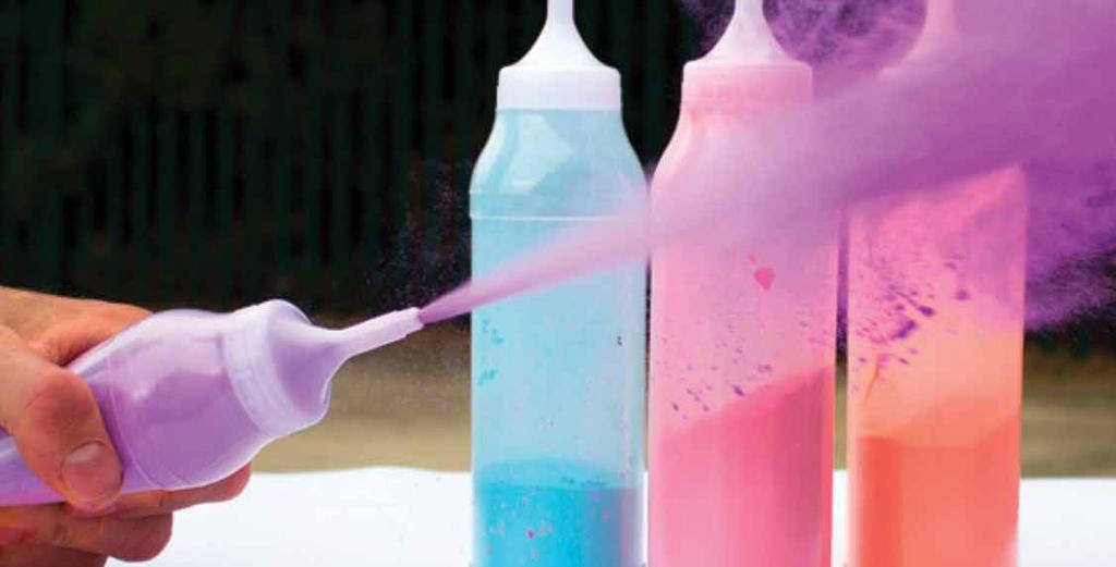 EXCLUSIVE PRE-PACKED SPRAY BOTTLES Exclusive to our School Run4Fun Colour Explosion, we have gone that extra step to supply our non-toxic colour powder, pre-packed in 350g spray bottles.
