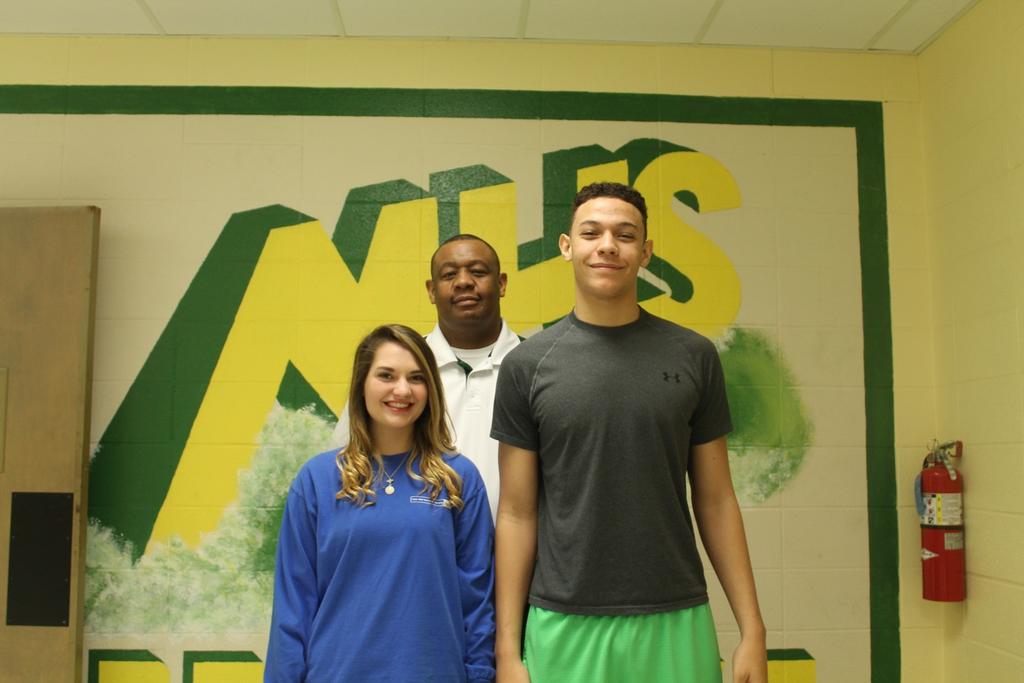 HS January Student of the Month: Chelsea Davis 12 th grade Trevor Ison 12 th grade Robert Ison, Asst. Principal Both Varsity Girls and Varsity Boys basketball placed 2 nd in the District Tournament.