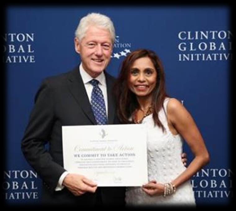 Among the organizations to receive charitable contributions from Avasant and AF are Clinton Global Initiative, Rockefeller Philanthropies,