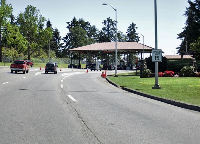 Lewis Main Liberty Gate Construction June 1 - September 23 Repair failing pavement Improve lane alignment at the Access Control Point Make improvements to