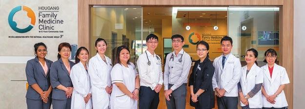 FEATURE 03 Meet the care team Hougang FMC @ Ci Yuan CC is staffed by two full-time qualified Family Physicians alongside a team of nurses, pharmacy and laboratory technicians, operations staff and