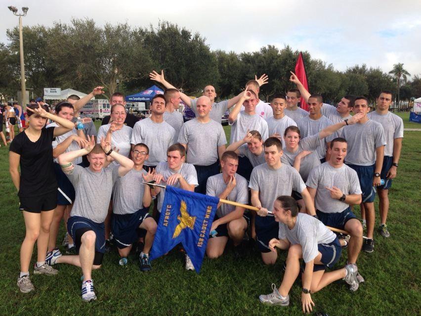 (ROTC) program came out to Vinoy Park in St. Petersburg, Fla. to run in the 14 th Annual Susan G. Komen Florida Suncoast Race for the Cure.