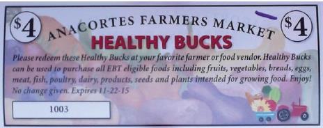 Healthy Bucks in Anacortes Distributed to help