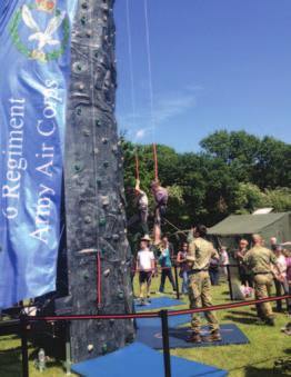 Rugby Club awarded MoD Community Covenant grant towards new modular changing/shower room building amenity 6 Army Air Corps awarded MoD Community Covenant grant towards mobile climbing wall tower to