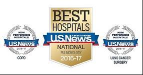 About NJH Largest pulmonary division in the world and the only hospital whose principal focus is respiratory and related diseases. #1 or #2 ranking in Pulmonology category by U.S.