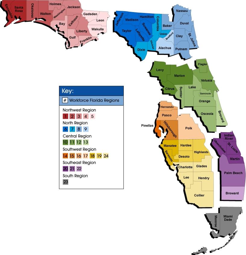 Appendix A: County Composition of Regional Workforce Boards and FCN