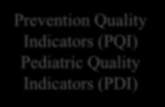 Prevention Ambulatory Quality Indicators Sensitive (PQI)