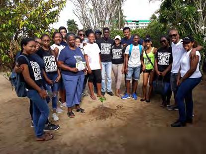 Trees were donated by Rotaractors, Rotarians and Interactors who did the RI Personality quiz. The planting was separated in 2 days.