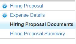 ISU Quick Steps to Creating a Staff Hiring Proposal Step 7: Go through each tab on the left hand side and complete the various fields of information that is needed.