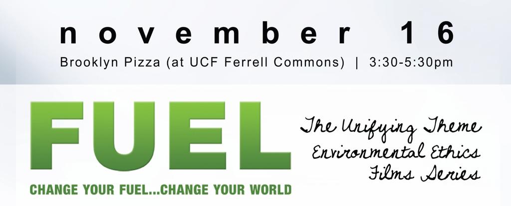 This year UCF is focused on showcasing our community's green initiatives and efforts. See you tomorrow!! @3:30 in Brooklyn Pizza! Come on out and see all that is going on at UCF!