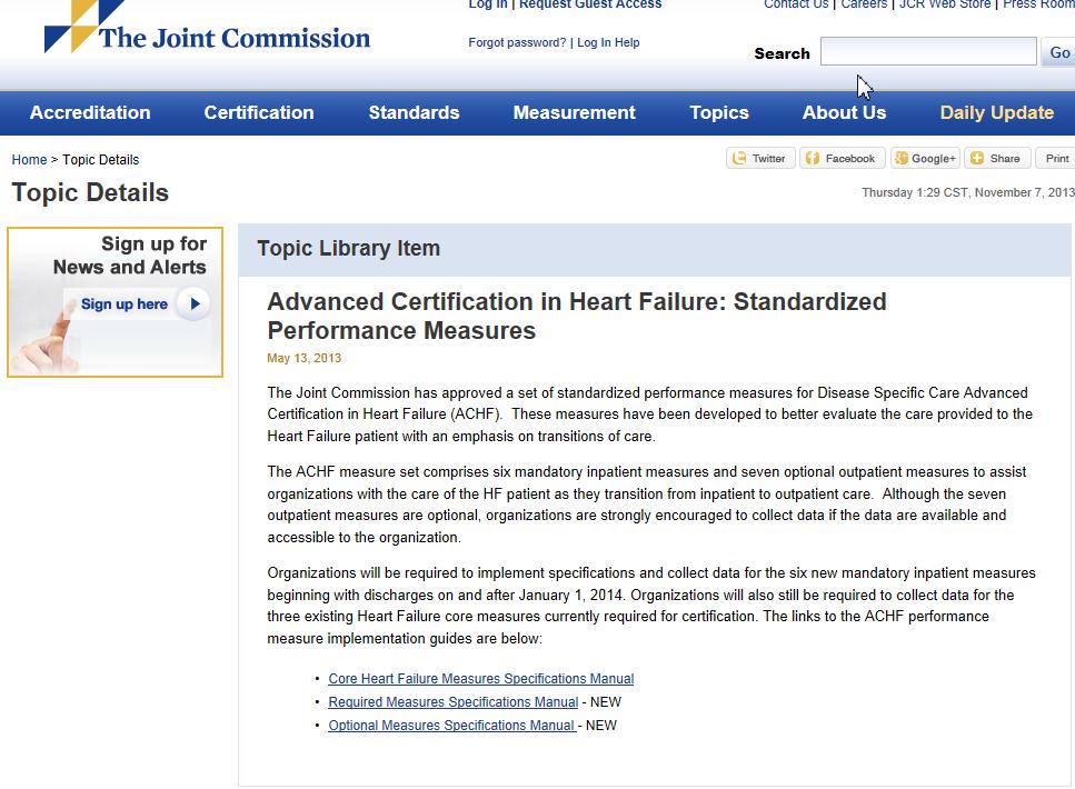 ACHF Measure Specifications http://www.jointcommission.