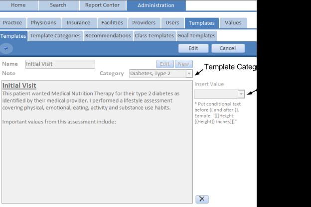 Templates The Templates tab provides the template content you will use throughout the program.