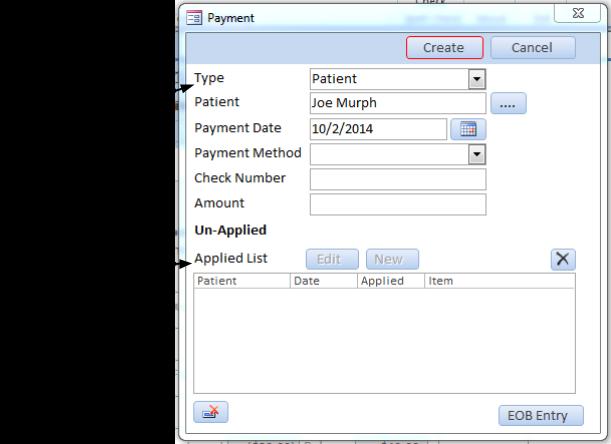 53 Patient Payments Payments can be accessed in the patient session,
