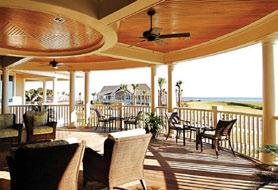 stunning ocean views and opens onto a gracious veranda.