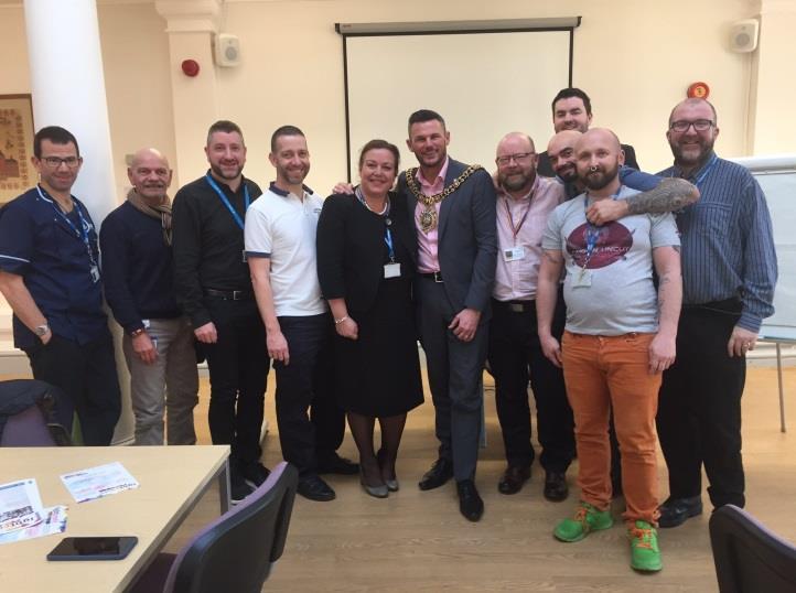 LGBT Staff Network Meet the Lord Mayor On 13th February 2017 the LGBT Staff Network organised a meeting at which the Lord Mayor of Manchester was invited along to speak about Diversity