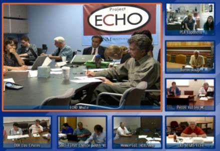 Telemedicine Project ECHO -NMAETC HIV TeleECHO Clinic ECHO Telehealth Traditional Telemedicine ECHO Supports Community Based Primary Care Teams Specialist Manages Patient Remotely Patients reached