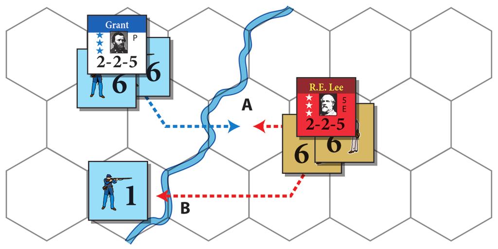 THE U.S. CIVIL WAR 13 STEP 3: Each player rolls a die (or dice), modifies it as calculated in Step 2, and then consults the CRT.