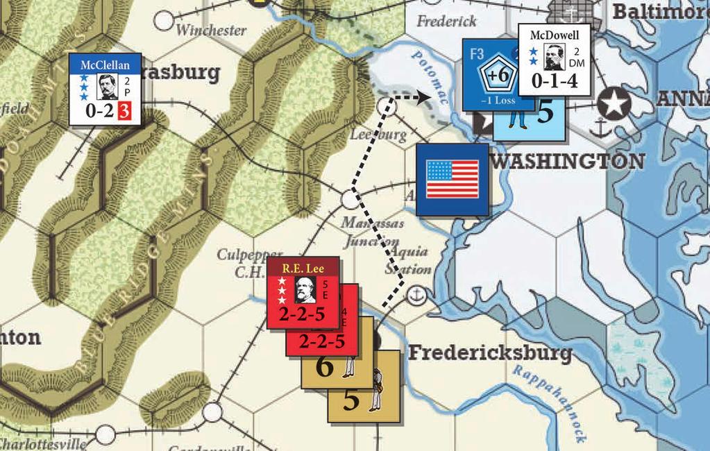 42 THE U.S. CIVIL WAR 3. Send Polk s force to attack the Fort directly. Since the Navigable River is enemy controlled only 1 SP can be used in the attack.